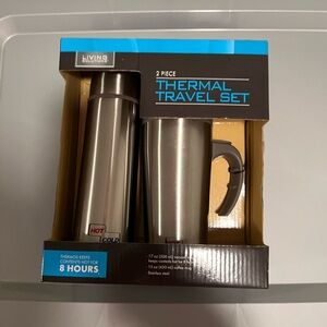 Silver Thermal Travel Set